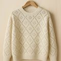 Airy Diamond Sweater Knitting Pattern