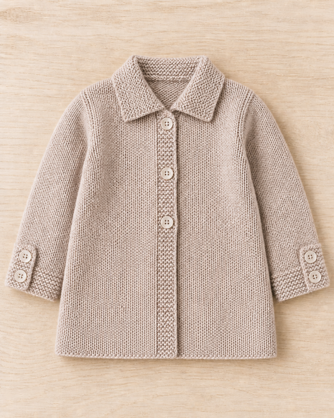 Baby Jacket Knitting Pattern PDF | Vintage Button Cardigan 3–24 Months