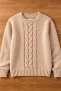 Men’s Cable Sweater Knitting Pattern PDF | Classic Pullover XS–5XL