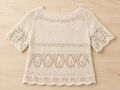 Lace Summer Sweater Knitting Pattern PDF | Boho Cotton Pullover S–XL