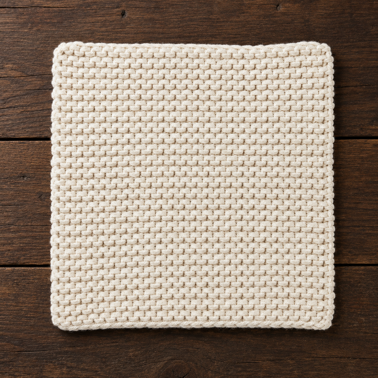Dishcloth Knitting Pattern PDF | Easy Beginner Garter Stitch Washcloth