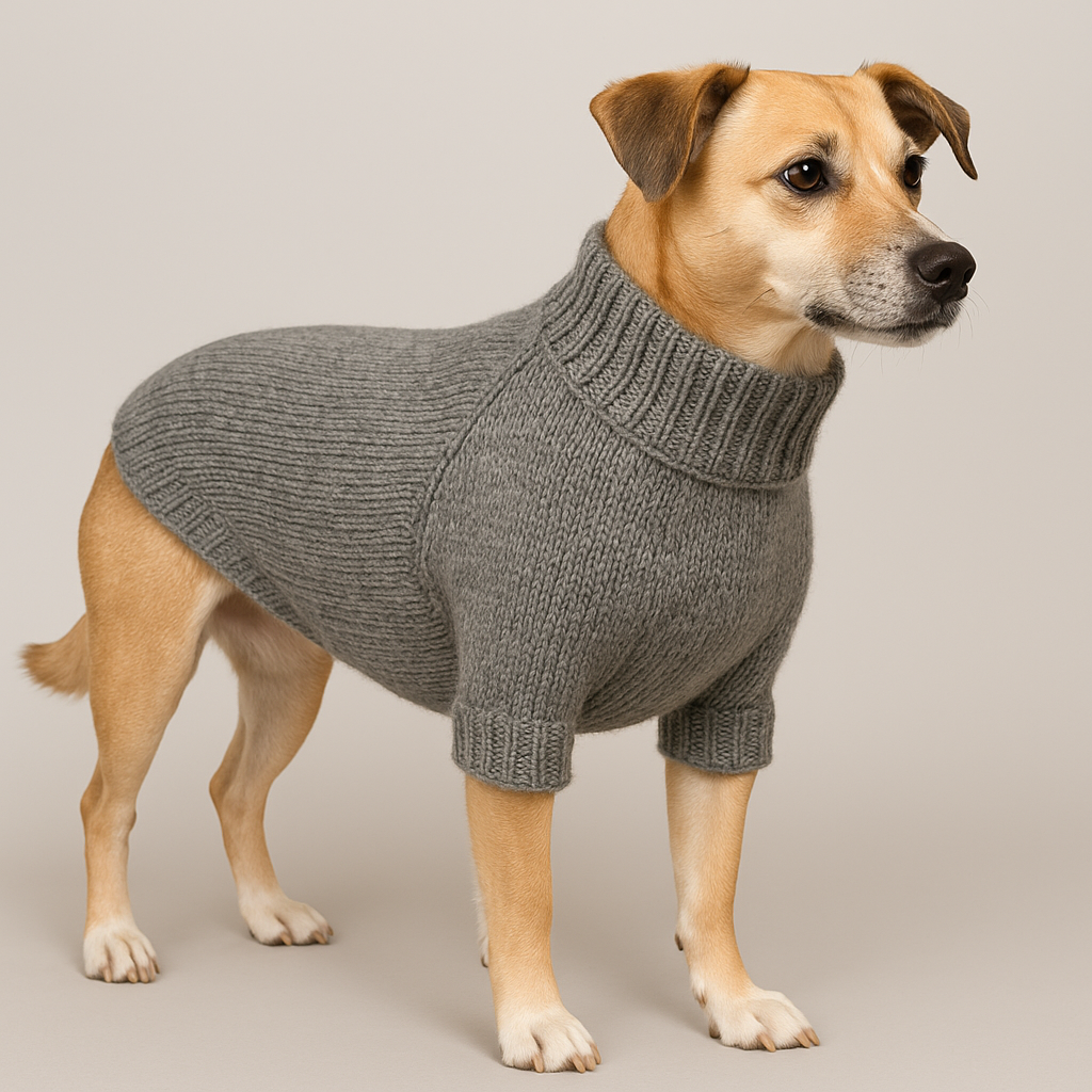 Dog Sweater Knitting Pattern PDF | Seamless Raglan Dog Sweater XS–XL