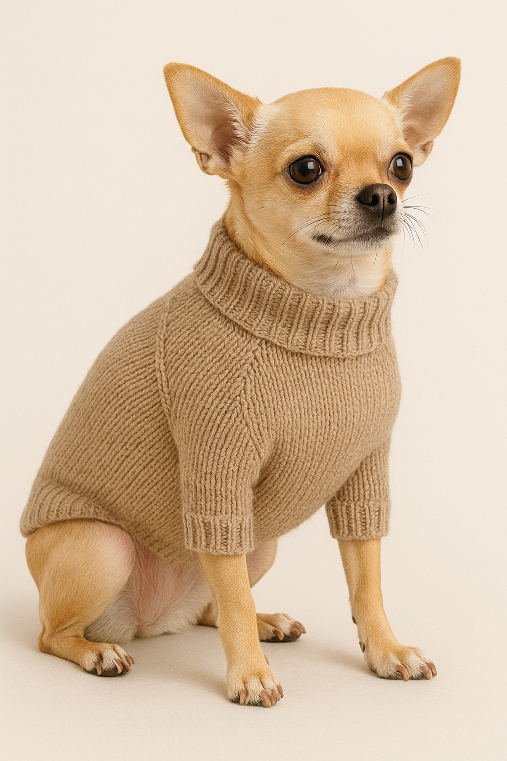 Dog Sweater Knitting Pattern PDF | Seamless Raglan Dog Sweater XS–XL