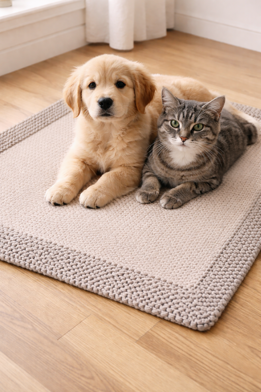 Pet Blanket Knitting Pattern PDF | Easy Dog & Cat Blanket – 3 Sizes