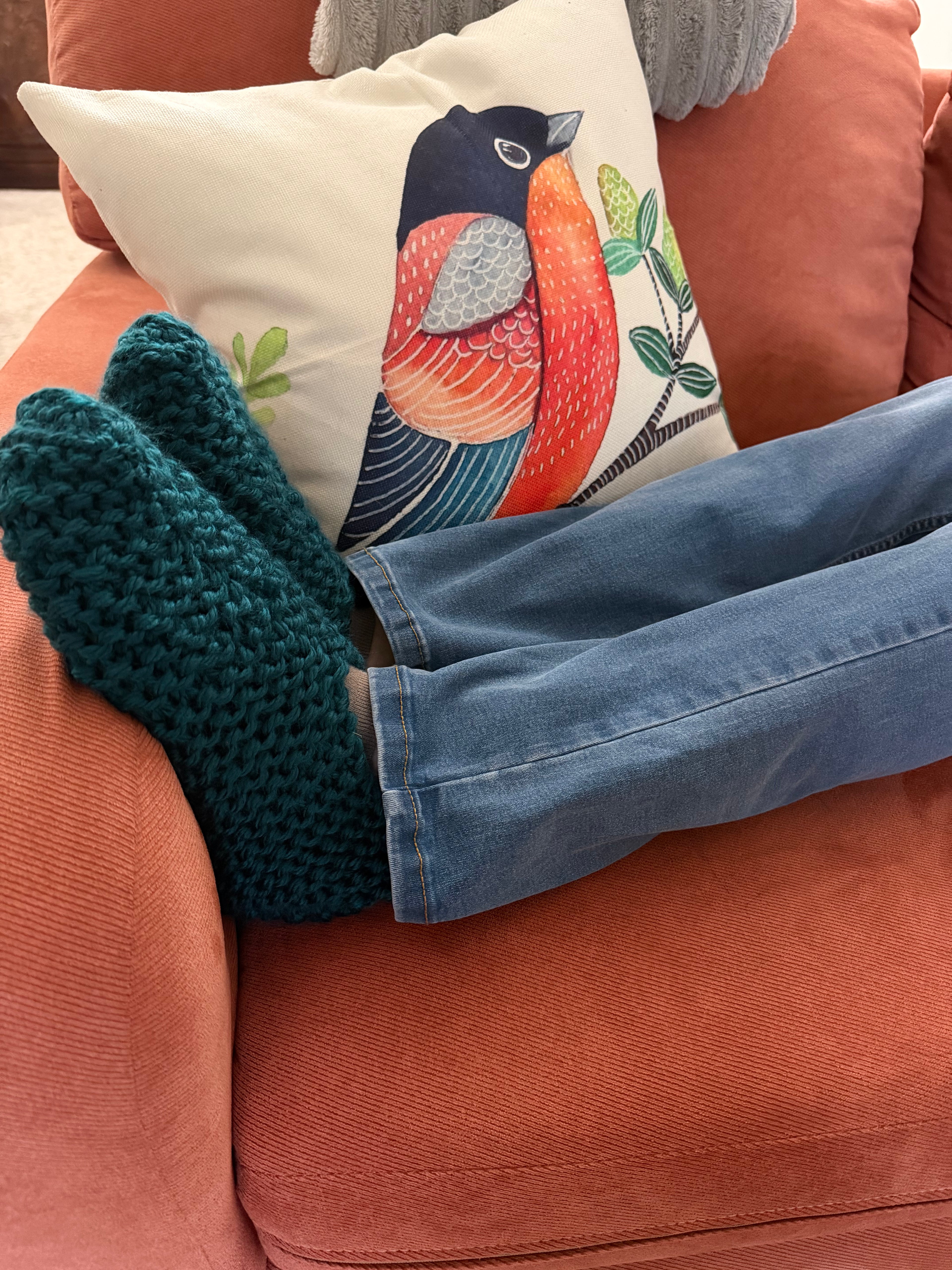 Slipper Knitting Pattern PDF | Easy Flat Knit House Slippers S–XL