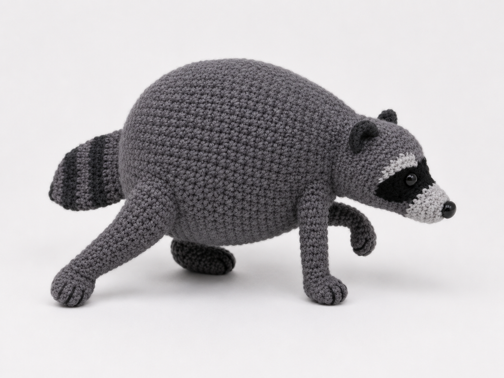 Raccoon Crochet Pattern PDF | Jimothy Amigurumi Animal Pattern