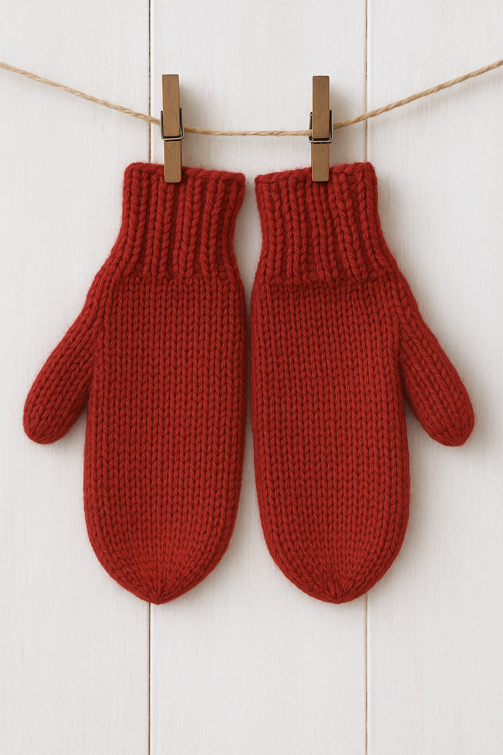 Mitten Knitting Pattern PDF | Easy Beginner Winter Mittens S–L