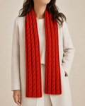 Scarf Knitting Pattern PDF | Cable & Ombre Winter Scarf Pattern
