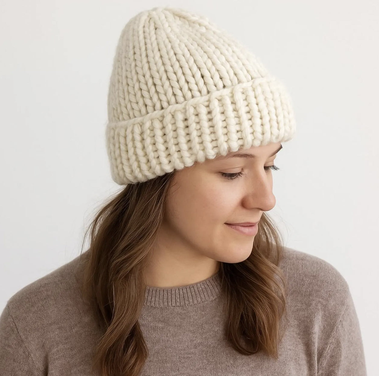 Beanie Knitting Pattern PDF | Easy One-Skein Chunky Beginner Hat