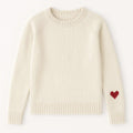 Women’s Raglan Sweater Knitting Pattern PDF | Heart Sleeve Pullover XS–2XL