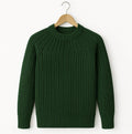 Men’s Cable Sweater Knitting Pattern PDF | Crew Neck Pullover S–XXL