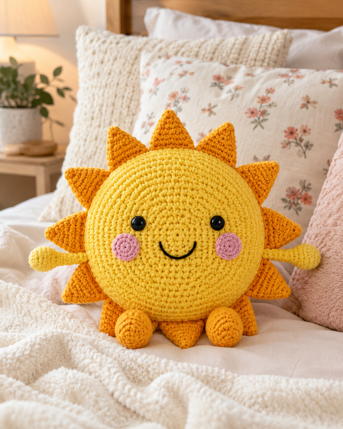 Sun Crochet Pattern PDF | Happy Sun Amigurumi Plush Pattern