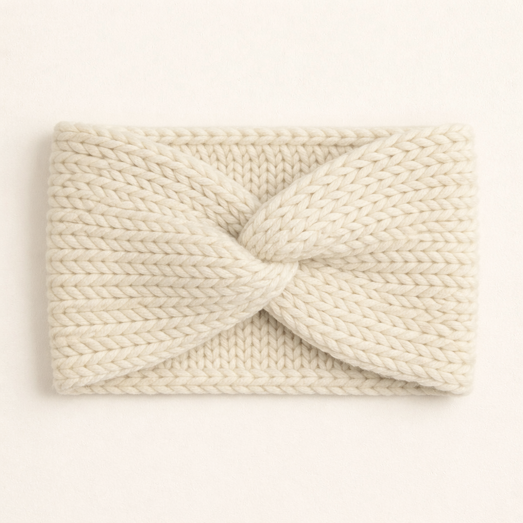 Twisted Headband Knitting Pattern PDF | Easy Turban Headband – 3 Sizes